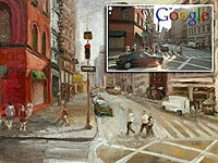 Kentucky painter Bill Guffey has never visited the intersection of Broadway and Broome Street in New York City. But he painted it using Google Street View.